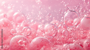 Fundo abstrato rosa com bolhas em alta resolução, ideal para design gráfico, texturas criativas, artes digitais e projetos visuais modernos